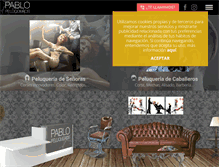 Tablet Screenshot of pablopeluquero.com